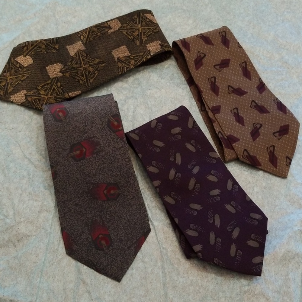 David Lawrence set of 4 ties